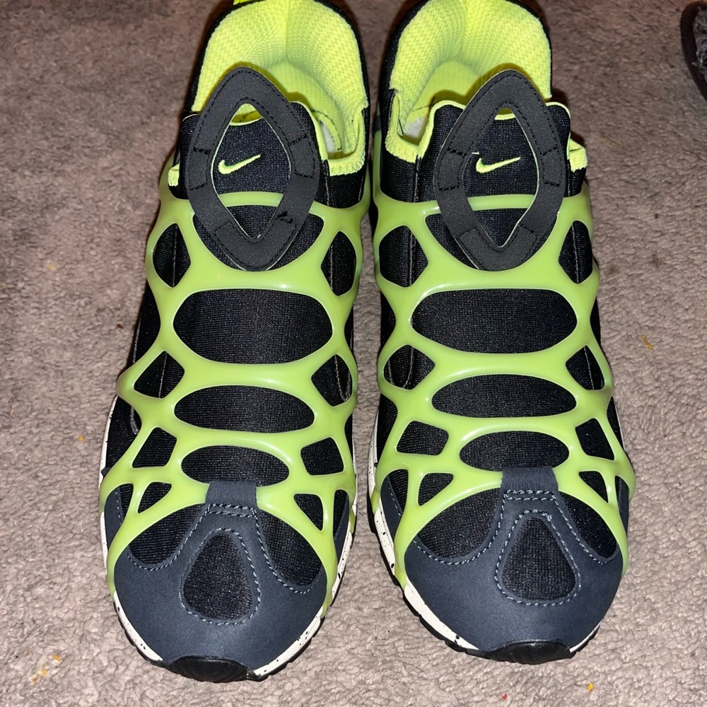 Nike Black and Lime Green Athletic Shoes